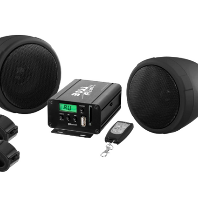 Boss Audio Systems Motorcycle Speakers and Amplifier Audio Sound System
