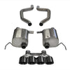 Corsa 17-19 Chevy Corvette Z06 2.75in Axle Back Exhaust Black Dual Rear Exit Quad 4.5in Tip (Sport)