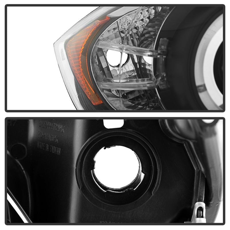 Spyder BMW E90 3-Series 06-08 Projector LED Halo Amber Reflector Rplc Bulb Blk PRO-YD-BMWE9005-AM-BK