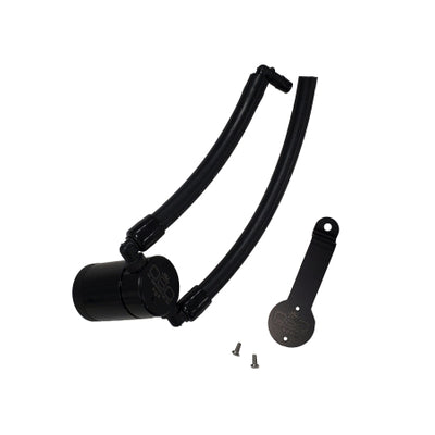 J&L 14-22 Jeep Cherokee 2.4L / 15-21 Jeep Renegade  Driver Side Oil Separator 3.0 - Blk Anodized