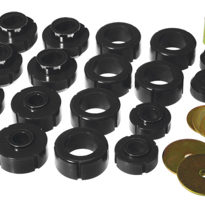 Prothane 81-91 Chevy K10 Blazer Body Mount Kit - Black