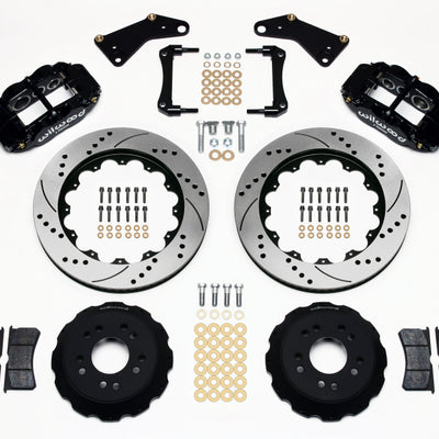 Wilwood Narrow Superlite 6R Front Hat Kit 14.00in Drilled 65-82 Corvette C2/C3