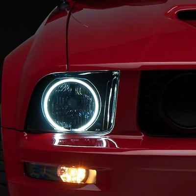 Raxiom 05-09 Ford Mustang GT V6 Axial Series CCFL Halo Projector Headlight- Blk Housing (Smkd Lens)