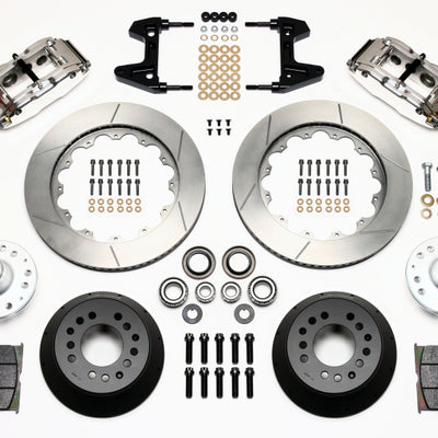 Wilwood Narrow Superlite 6R Front Hub Kit 14.00in Polished 74-80 Pinto/Mustang II Disc Spindle only