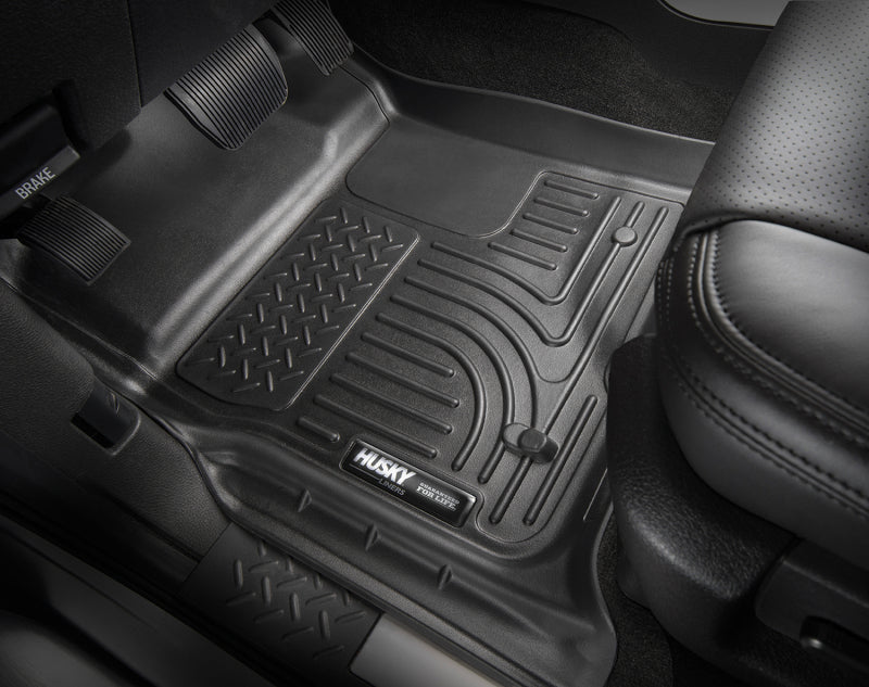 Husky Liners 15 Toyota Venza WeatherBeater Front & Second Row Tan Floor Liners Black