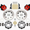 Wilwood Combination Parking Brake Rear Kit 12.19in Red 2006-Up Civic / CRZ