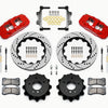 Wilwood AERO4 Rear Kit 14.00 Drilled Red 2007-2011 BMW E90 Series w/Lines