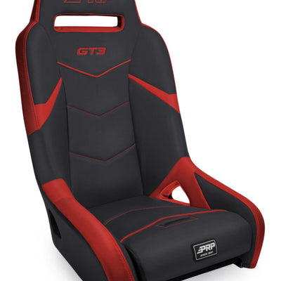 PRP GT3 Rear Suspension Seat- Black/Red