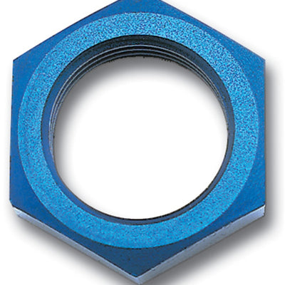 Russell Performance -10 AN Bulkhead Nuts 7/8in -14 Thread Size (Blue)