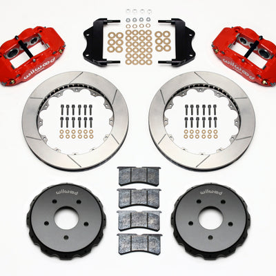 Wilwood Narrow Superlite 6R Front Hat Kit 13.06in Red 2004-2006 Pontiac GTO