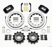 Wilwood Dynapro Radial Rear Kit 12.88in Drilled 2006-2007 Subaru WRX w/Lines