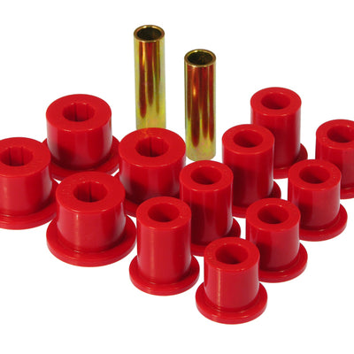 Prothane 89-95 Toyota Truck 2wd Rear Spring & Shackle Bushings - Red