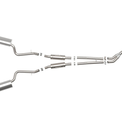 aFe POWER Takeda 16-17 Lexus IS200t L4-2.0L (t) 2.5in-3in 304 SS CB Exhaust w/ Blue Tip