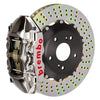 Brembo 99-07 Evo VI/VII/VIII/IXRear GTR BBK 4 Piston Billet 328x28 2pc Rotor Drilled- Nickel