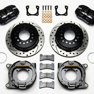Wilwood Dynapro Low-Profile 11.00in P-Brake Kit Drilled Chevy 12 Bolt Spcl 2.81in Off Stag Mount