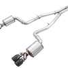AWE Tuning 2017+ Challenger 5.7 Touring Edition Exhaust - Non-Resonated - Diamond Black Quad Tips