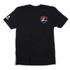 Zone Offroad Black Premium Cotton T-Shirt w/ Patriotic Zone Logos - Small