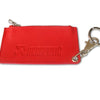 Akrapovic Leather Zip Keychain - red