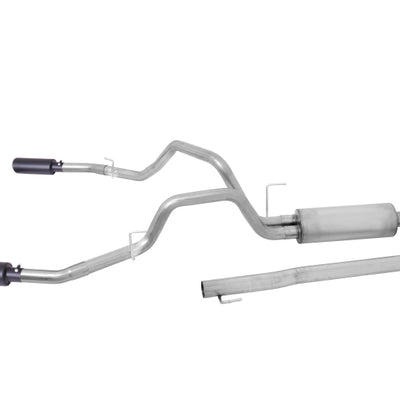 Gibson 11-19 Chevrolet Silverado 2500 HD LT 6.0L 3in Cat-Back Dual Split Exhaust - Black Elite