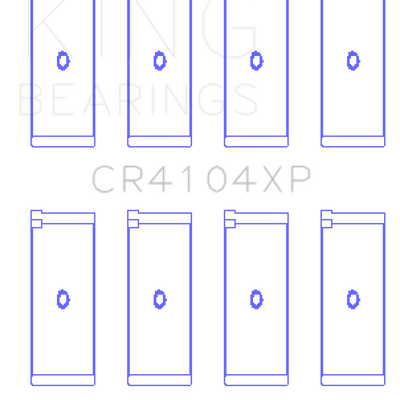 King Engine Bearings Audi/VW 83-03 1.6L/1.8L/2.0L Performance Rod Bearing Set - Size +0.25mm