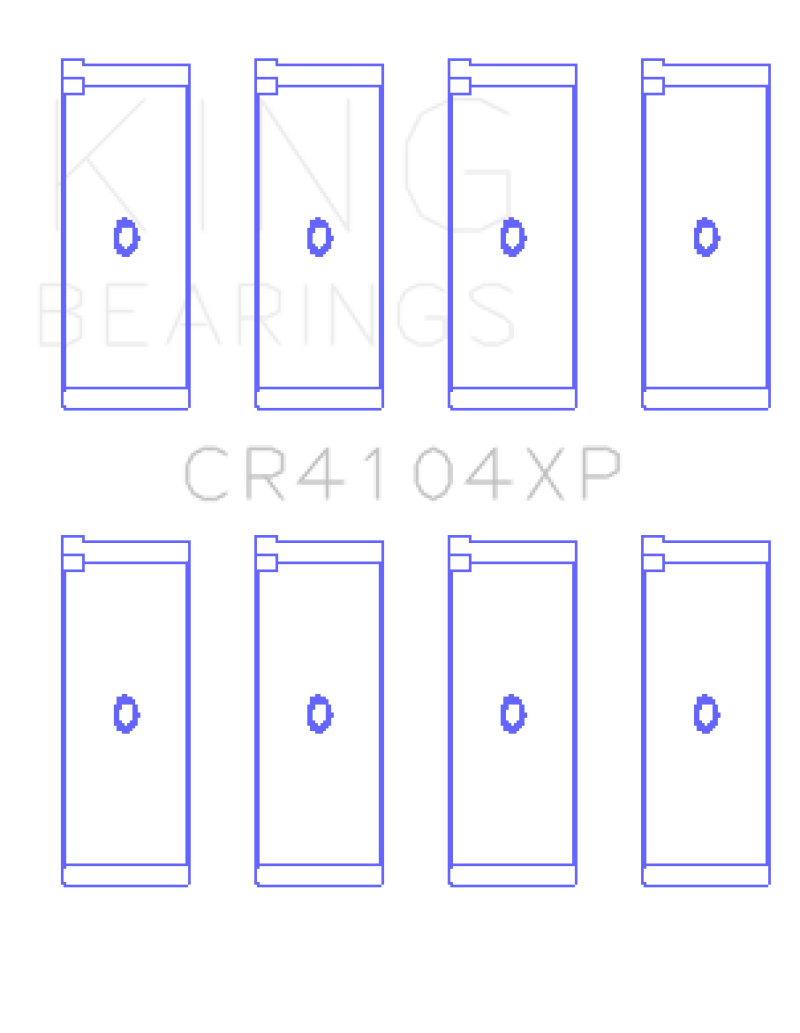 King Engine Bearings Audi/VW 83-03 1.6L/1.8L/2.0L (Size +.025) Performance Rod Bearing Set