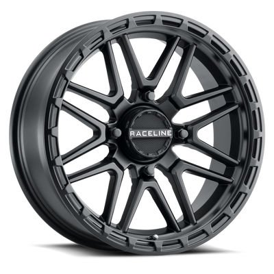 Raceline A11B Krank-XL 20x7in / 4x156 BP / 0mm Offset / 132.5mm Bore - Satin Black Wheel