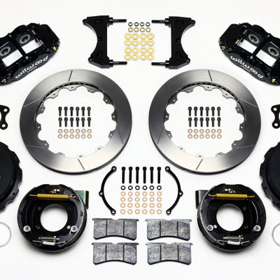 Wilwood Narrow Superlite 4R Rear P-Brk Kit 12.88in Big Ford New Style 2.50in Offset