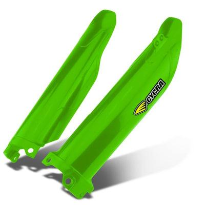 Cycra 21+ Kawasaki KX450X Fork Guards - OEM Green
