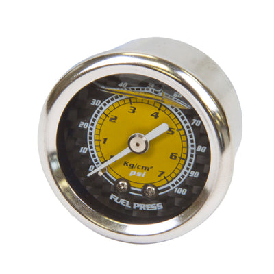 NRG Fuel Regulator Gauge 100 PSI - Carbon Fiber Finish