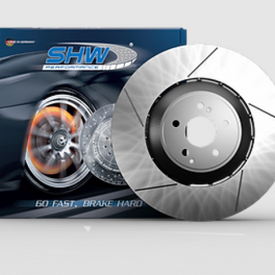 SHW 10-16 Porsche Panamera Turbo 4.8L w/o Ceramics Left Front Slotted LW Brake Rotor (298615301C)