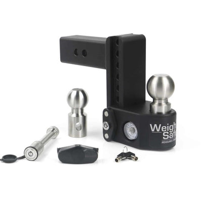 Weigh Safe 6in Drop Hitch w/Built-in Scale & 2.5in Shank (10K/22K GTWR) w/WS05 - Steel