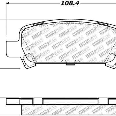 StopTech Street Select Brake Pads - Front/Rear
