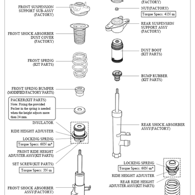 HKS TOYOTA SUPRA A90 ADJUSTABLE SPRING KIT