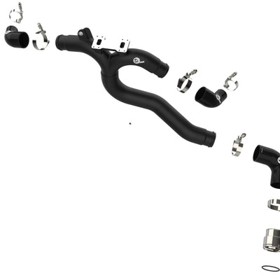 aFe Kia Stinger 18-22 V6-3.3L (tt) BladeRunner Hot Charge Pipe- Black
