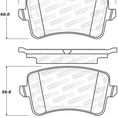 StopTech Street Brake Pads - Rear