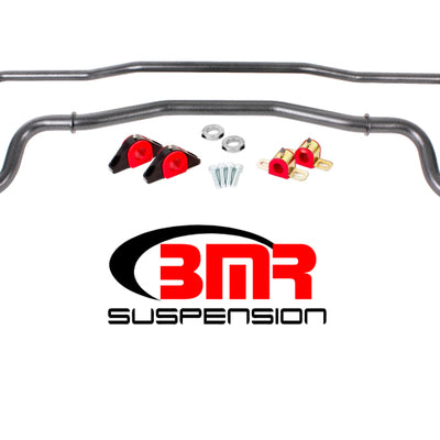 BMR 15-17 S550 Mustang Front & Rear Sway Bar Kit w/ Bushings - Black Hammertone