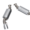 QTP 16-18 Chevrolet Camaro SS 6.2L 304SS AR3 Axle Back Exhaust w/4.5in Dual Tips