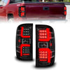 ANZO 15-19 Chevrolet Silverado 2500 HD/3500 HD LED Taillight w/ Sequential Black Housing/Clear Lens