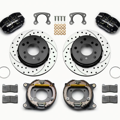 Wilwood Dynapro Lug Mount P/S Park Brake Kit Drilled Small Ford 2.36in Off Bronco 5 x 5.50