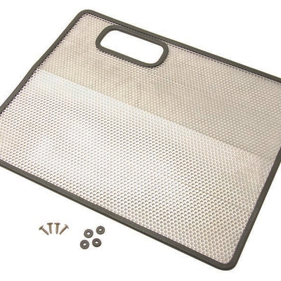 Kentrol 87-95 Jeep Wrangler YJ Bug Shield - Polished Silver