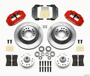 Wilwood Narrow Superlite 6R Front Hub & 1PC Rtr Kit 12.88in-Red Magnum Force Drop Spindle