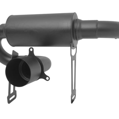 Gibson 17-20 Can-Am Maverick X3 Turbo Base 2.5in Single Exhaust - Black Ceramic