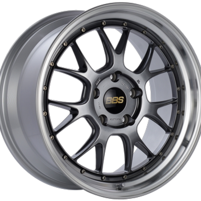BBS LM-R 19x9.5 5x112 ET38 Diamond Black Center Diamond Cut Lip Wheel -82mm PFS/Clip Required