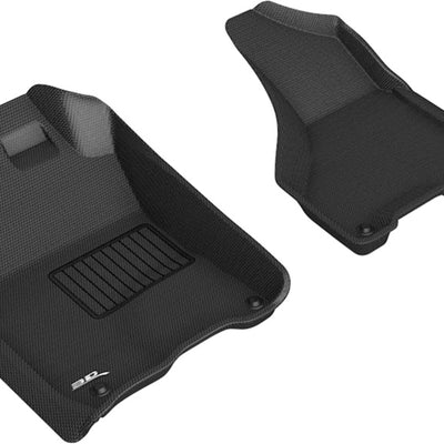 3D MAXpider 2012-2020 Dodge Ram 1500 Crew/2500/3500 Crew/Mega Kagu 1st Row Floormat - Black