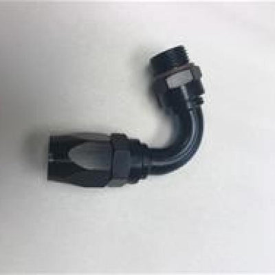 Fragola -12AN Male Rad. Fitting x 120 Degree Pro-Flow Hose End - Black