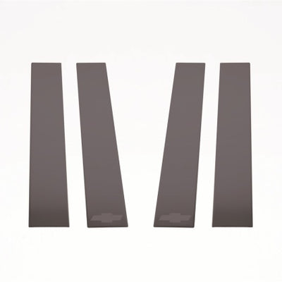 Putco 14-18 Chevy Silverado LD - Fits Double Cab/Crew Cab - 4pcs Black Platinum Pillar Posts