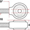 SPC Performance XAXIS Rod End Ball Joint