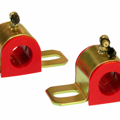 Prothane Universal 90 Deg Greasable Sway Bar Bushings - 1in - Type B Bracket - Red