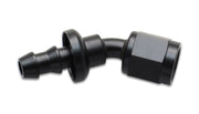 Vibrant Push-On 30 Degree Hose End Elbow Fitting Size -6AN
