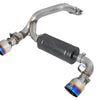 aFe Takeda 3in 304 SS Axle-Back Exhaust System w/ Blue Flame Tip 16-18 Ford Focus RS 2.3L (t)